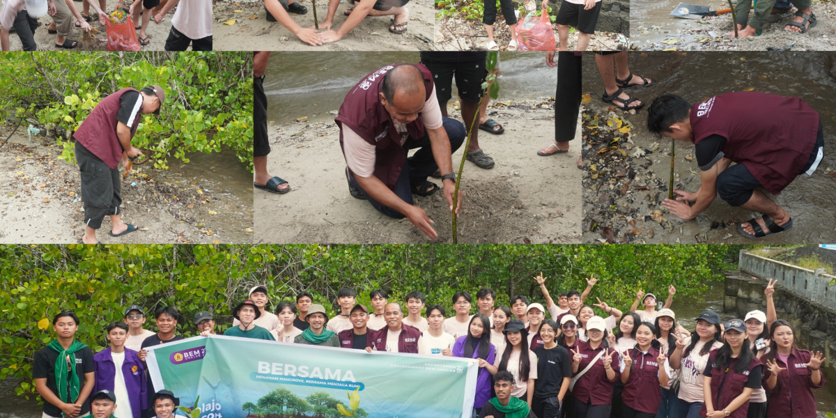 Kegiatan Penanaman Mangrove UNKLAB 2025 bersama BEM FAPERTA MAPALA di Talajo Resort