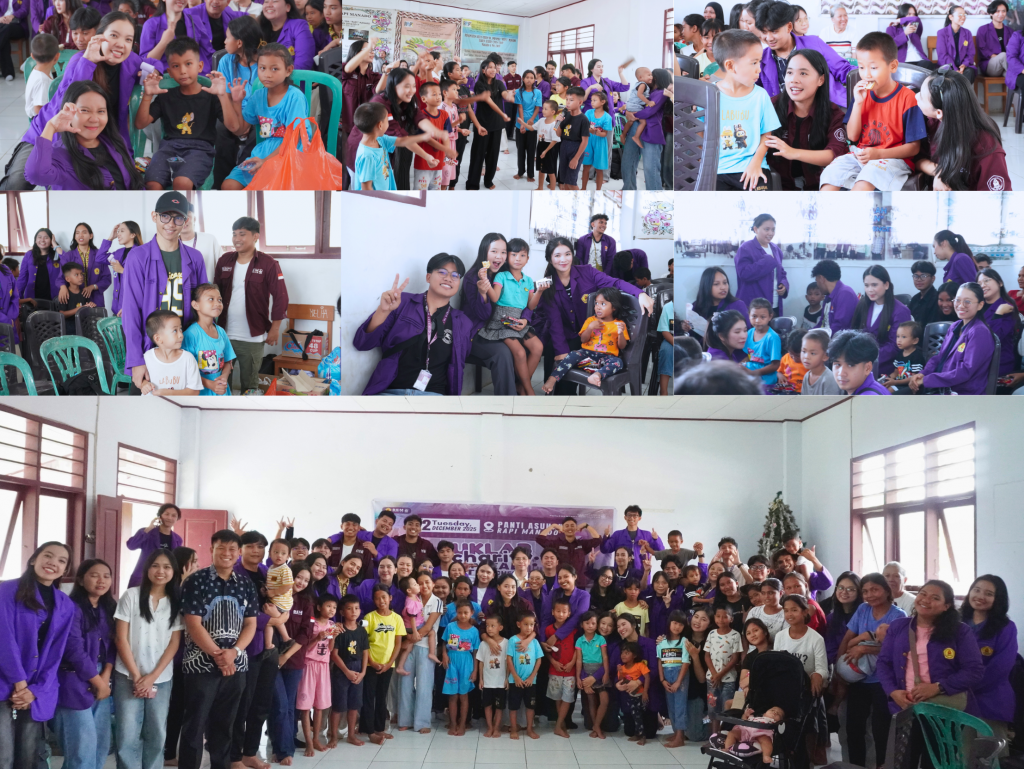 Charity BEM UNKLAB 2025 kegiatan sosial di Panti Asuhan Rapi Manado
