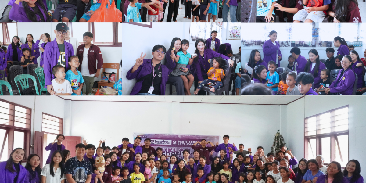 Charity BEM UNKLAB 2025 kegiatan sosial di Panti Asuhan Rapi Manado