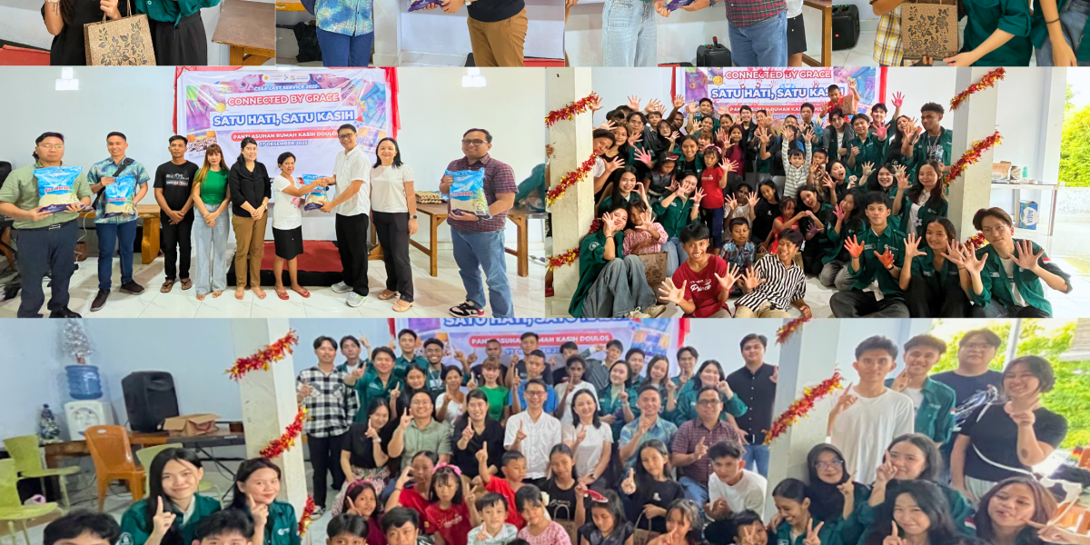 CSSA UNKLAB melaksanakan kegiatan charity Connected by Grace di Panti Asuhan Rumah Kasih Doulos