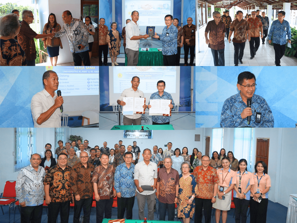 MoU Universitas Klabat dengan RS Dr. J. H. Awaloei dalam penandatanganan kerja sama 2026.