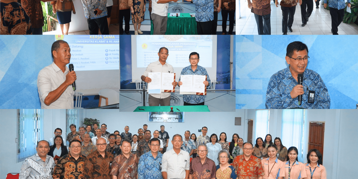 MoU Universitas Klabat dengan RS Dr. J. H. Awaloei dalam penandatanganan kerja sama 2026.