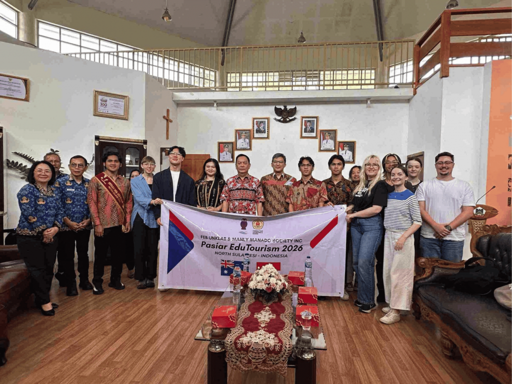 UNKLAB dampingi pertemuan student program Edu-Tourism 2026 dengan Wali Kota Tomohon