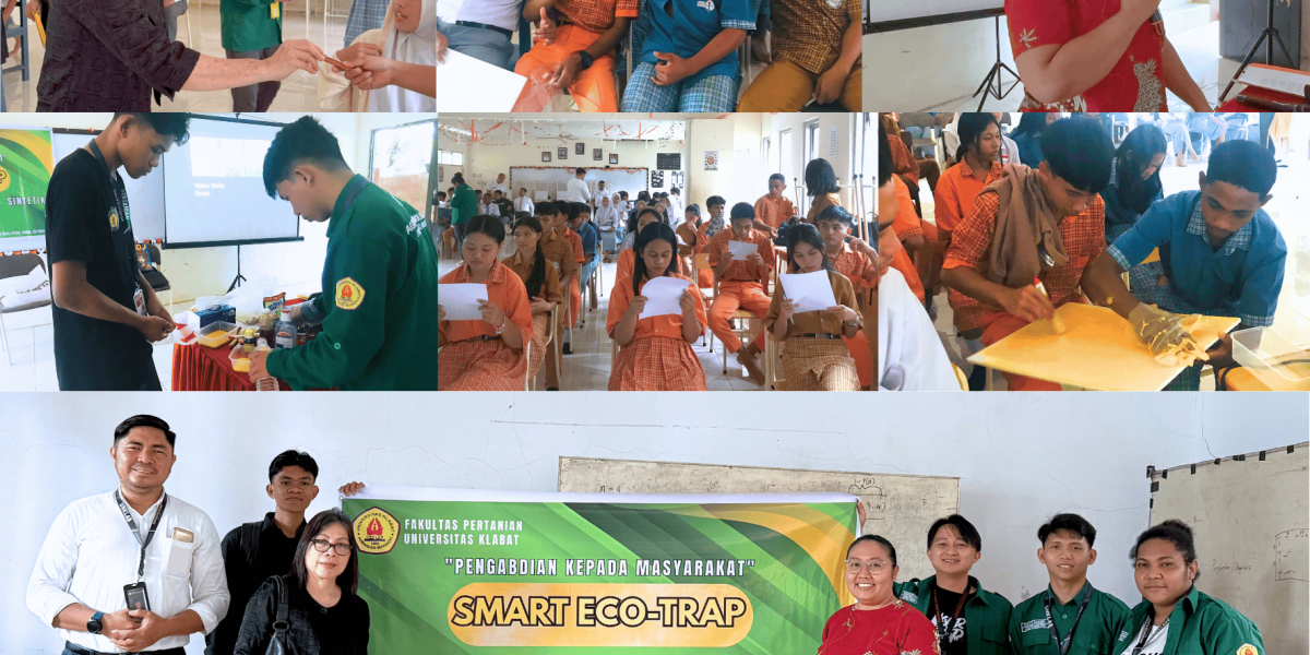 Smart Eco-Trap inovasi ramah lingkungan Fakultas Pertanian UNKLAB saat dipresentasikan di SMA Advent Tanah Putih