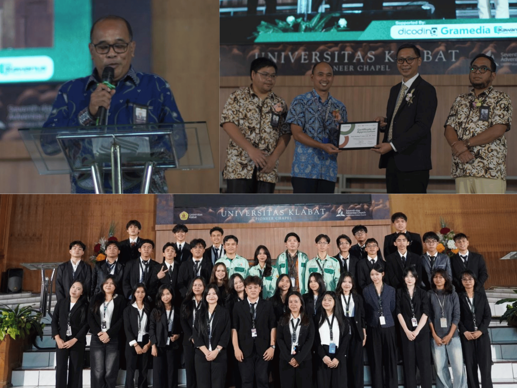 Winner Announcement PROXOCORIS 2026 di Universitas Klabat dengan pengumuman pemenang kompetisi inovasi teknologi internasional