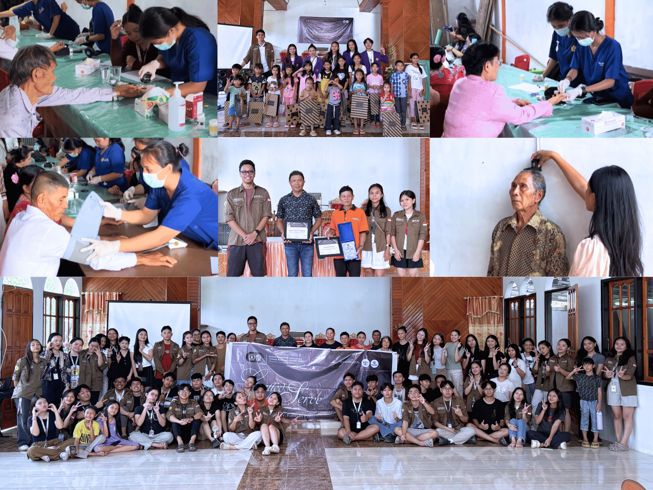 Kegiatan Bina Desa 2026 BIGFAM BEM UBS bersama masyarakat Desa Teep Warisa Minahasa Utara