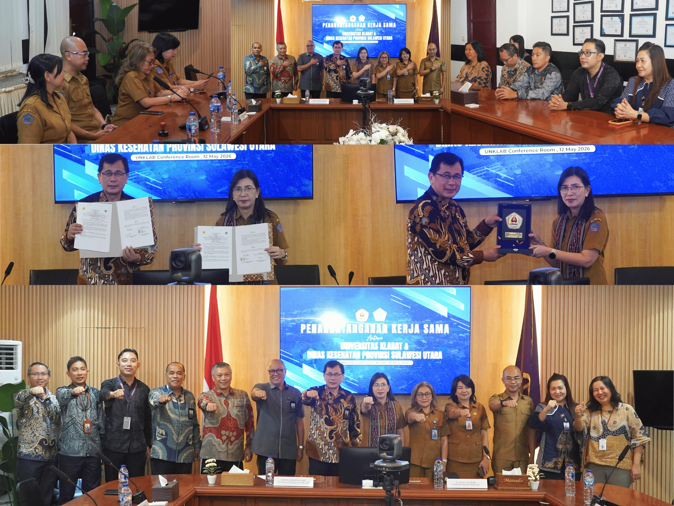 Penandatanganan MoU UNKLAB dan Dinas Kesehatan Sulut untuk Fakultas Kedokteran 2026