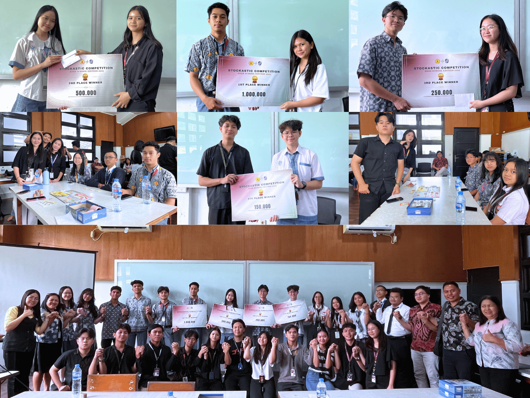 Stockastic Competition 2026 di Universitas Klabat saat siswa SMA mengikuti simulasi pasar modal di Investment Room